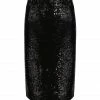 JEANNE VOULAND Jupe Gila Midi Sequin Noir