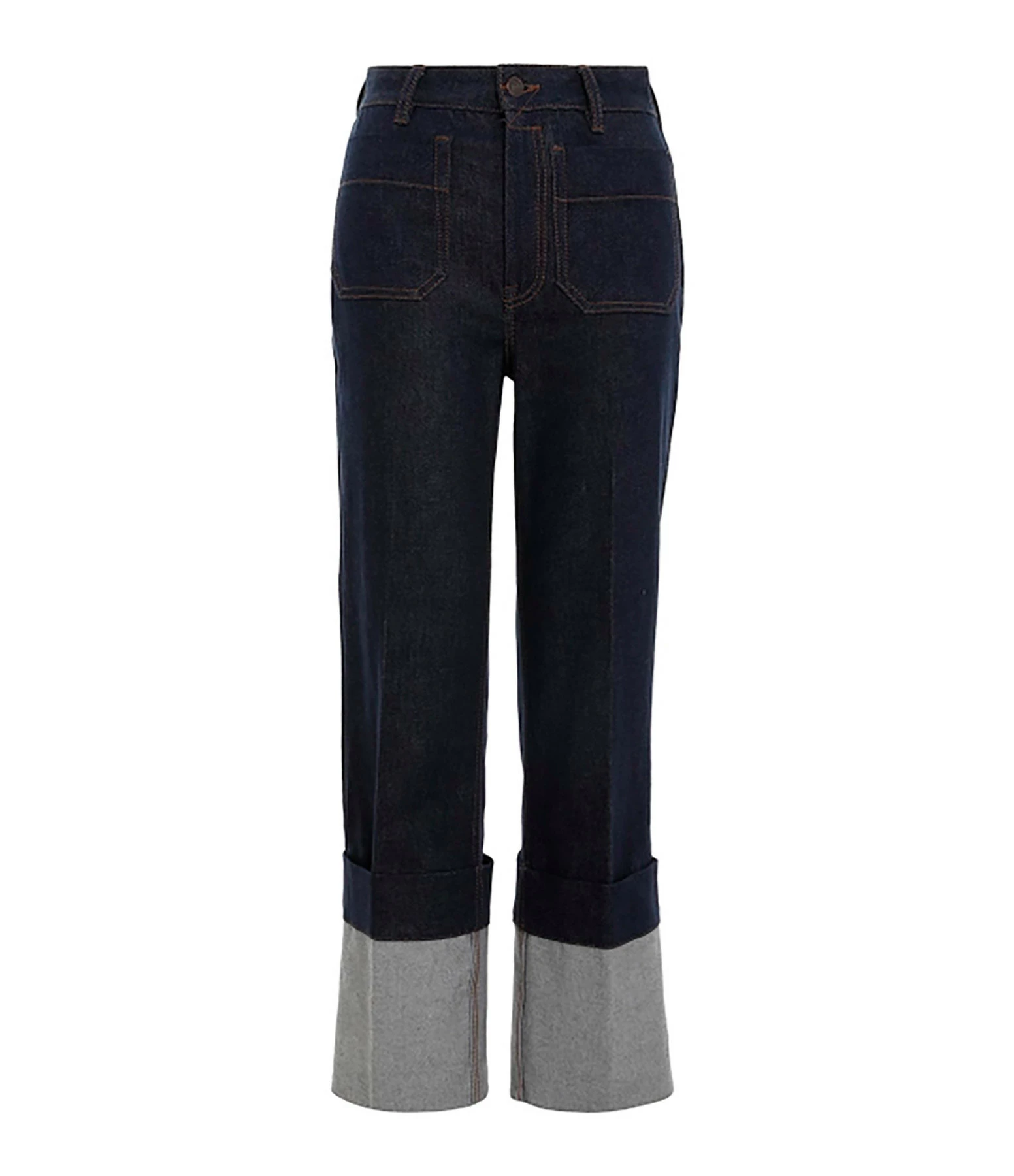 ZIMMERMANN Jean Revers Coton Bleu Ink 1 ZIMMERMANN Jean Revers Coton Bleu Ink