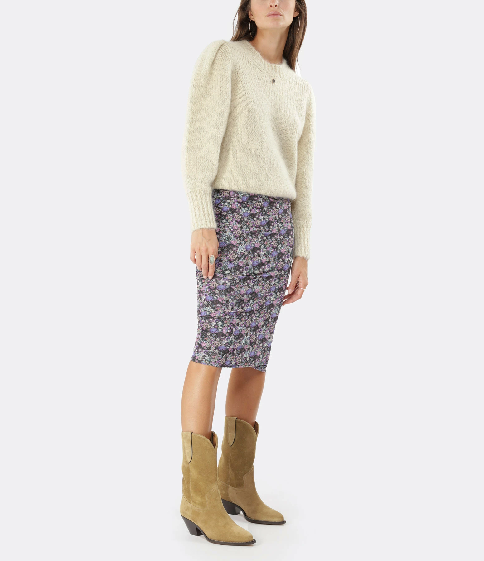 ISABEL MARANT Jupe Juno Ultra Violet 2 ISABEL MARANT Jupe Juno Ultra Violet - Image 2