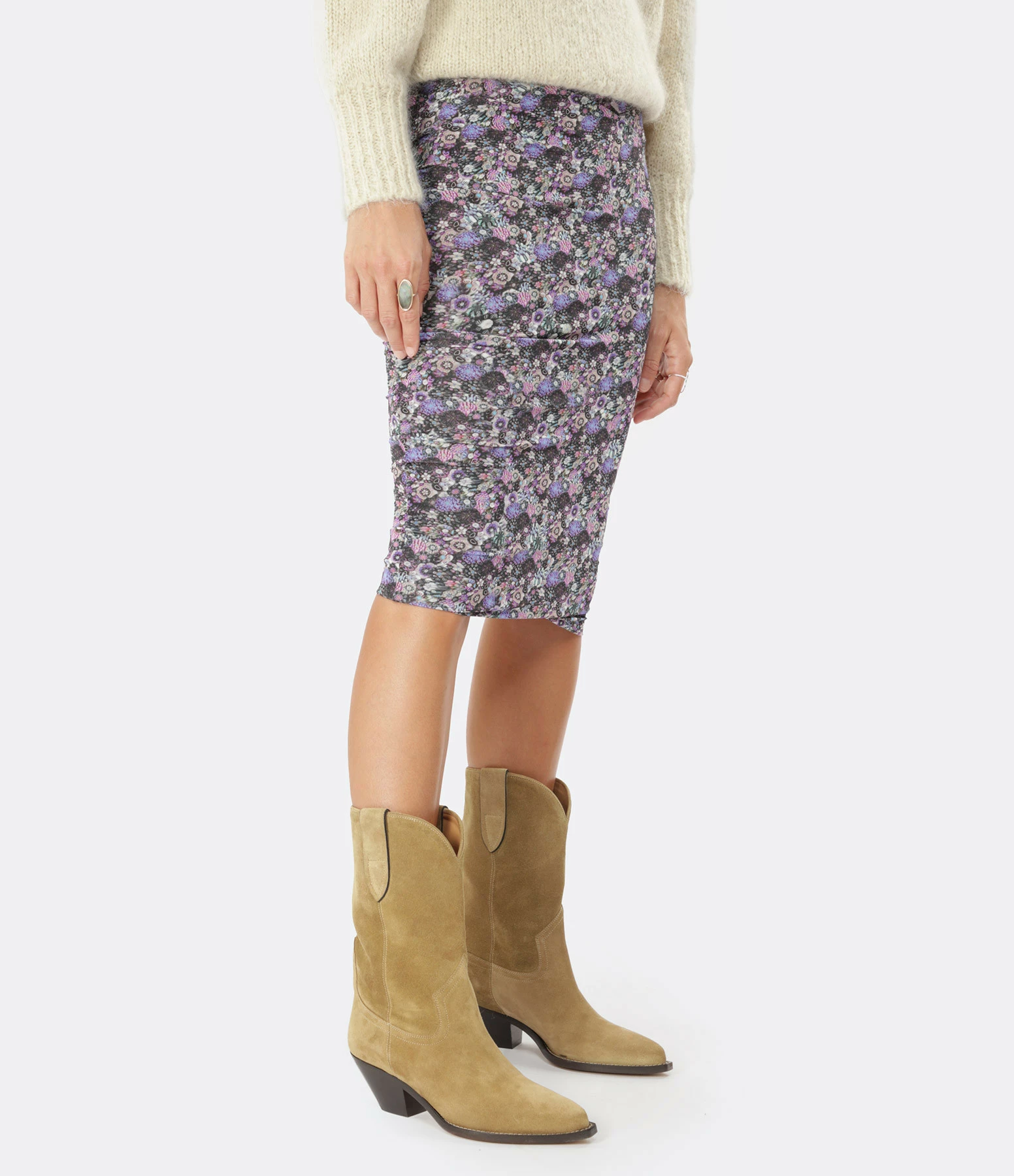 ISABEL MARANT Jupe Juno Ultra Violet 3 ISABEL MARANT Jupe Juno Ultra Violet - Image 3