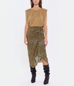 ISABEL MARANT ÉTOILE Jupe Azaria Bronze -Boutique UGG unnamed file 3778