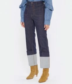 ZIMMERMANN Jean Revers Coton Bleu Ink 6 ZIMMERMANN Jean Revers Coton Bleu Ink -Boutique UGG unnamed file 378