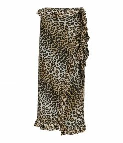 GANNI Jupe Imprimé Léopard