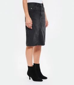 ISABEL MARANT ÉTOILE Jupe Fiali Coton Noir Délavé -Boutique UGG unnamed file 3794