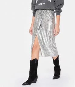 FORTE_FORTE Jupe Encanto Lurex Argenté Estrella 8 FORTE_FORTE Jupe Encanto Lurex Argenté Estrella -Boutique UGG unnamed file 3805