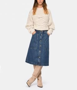 A.P.C. Jupe Jade Coton Indigo Délavé -Boutique UGG unnamed file 3809