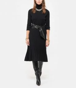 ROBERTO COLLINA Jupe Plissée Laine Noir -Boutique UGG unnamed file 3814