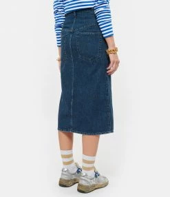 ISABEL MARANT Jupe Dipoma Coton Bleu Navy -Boutique UGG unnamed file 3826