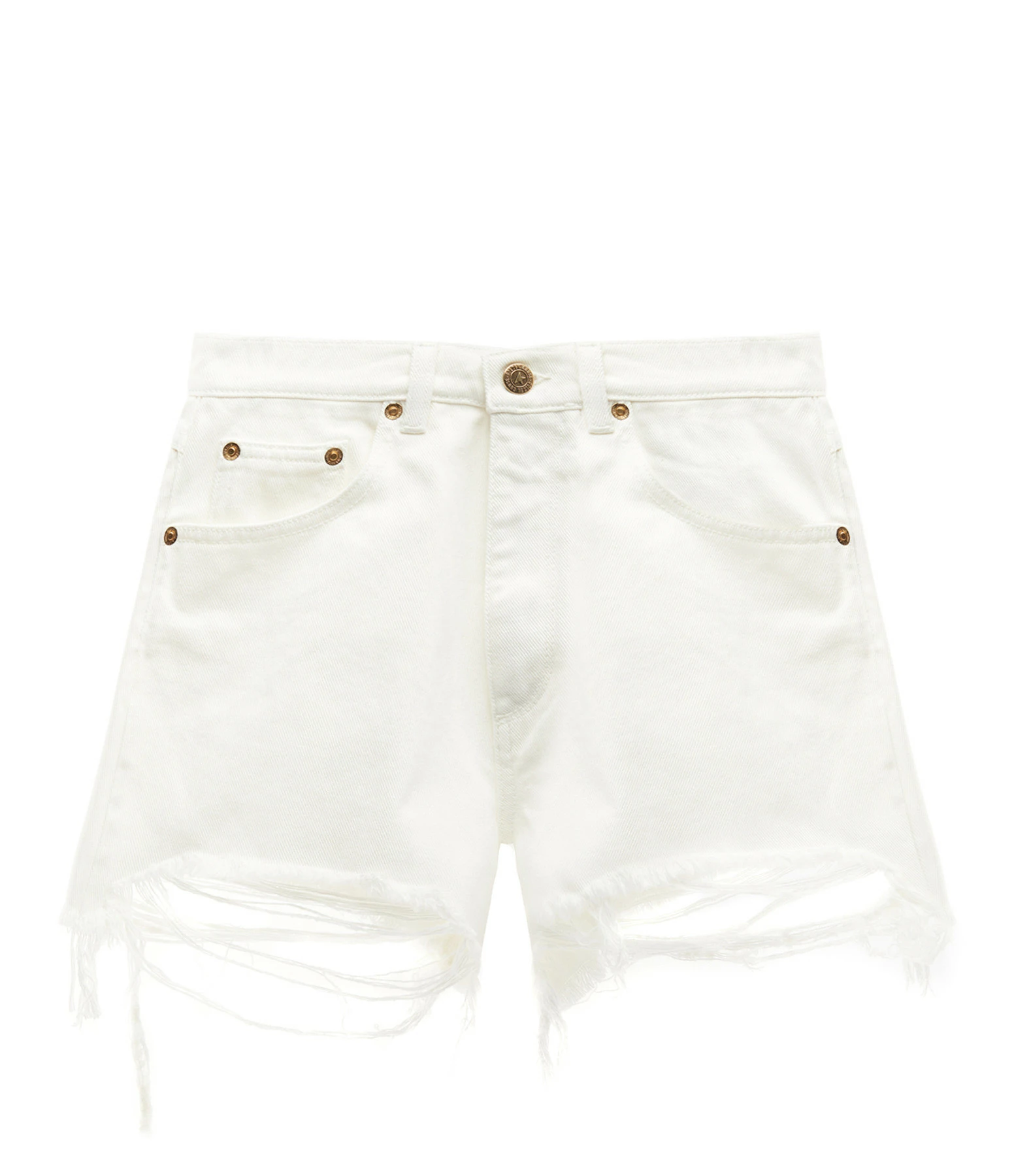 GOLDEN GOOSE Short Journey Denim Coton Écru 1 GOLDEN GOOSE Short Journey Denim Coton Écru