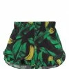 GANNI Short Coton Imprimé Vert