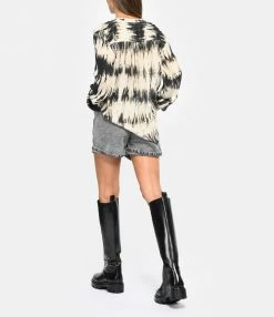 IRO Short Rivana Coton Noir Gris Délavé 13 IRO Short Rivana Coton Noir Gris Délavé -Boutique UGG unnamed file 3853