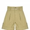 ISABEL MARANT ÉTOILE Short Kaloscoe Coton Kaki Clair
