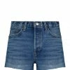 RE/DONE Short 70s High Rise Denim Bleu
