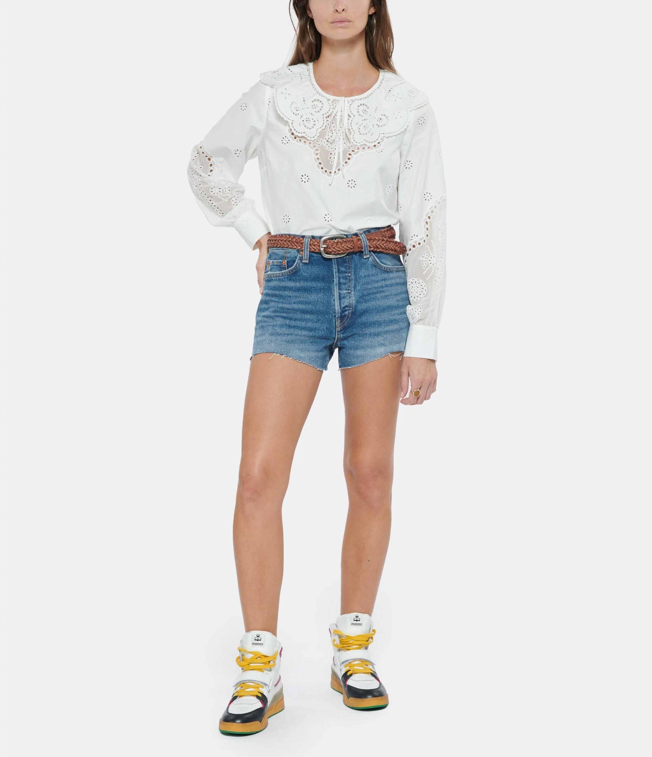 RE/DONE Short 70s High Rise Denim Bleu 3 RE/DONE Short 70s High Rise Denim Bleu - Image 3
