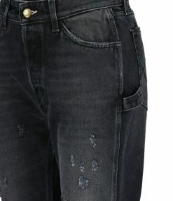 Alternative view of WASHINGTON DEE-CEE Jean Farmer Cropped Fit Regular Waist Denim Noir