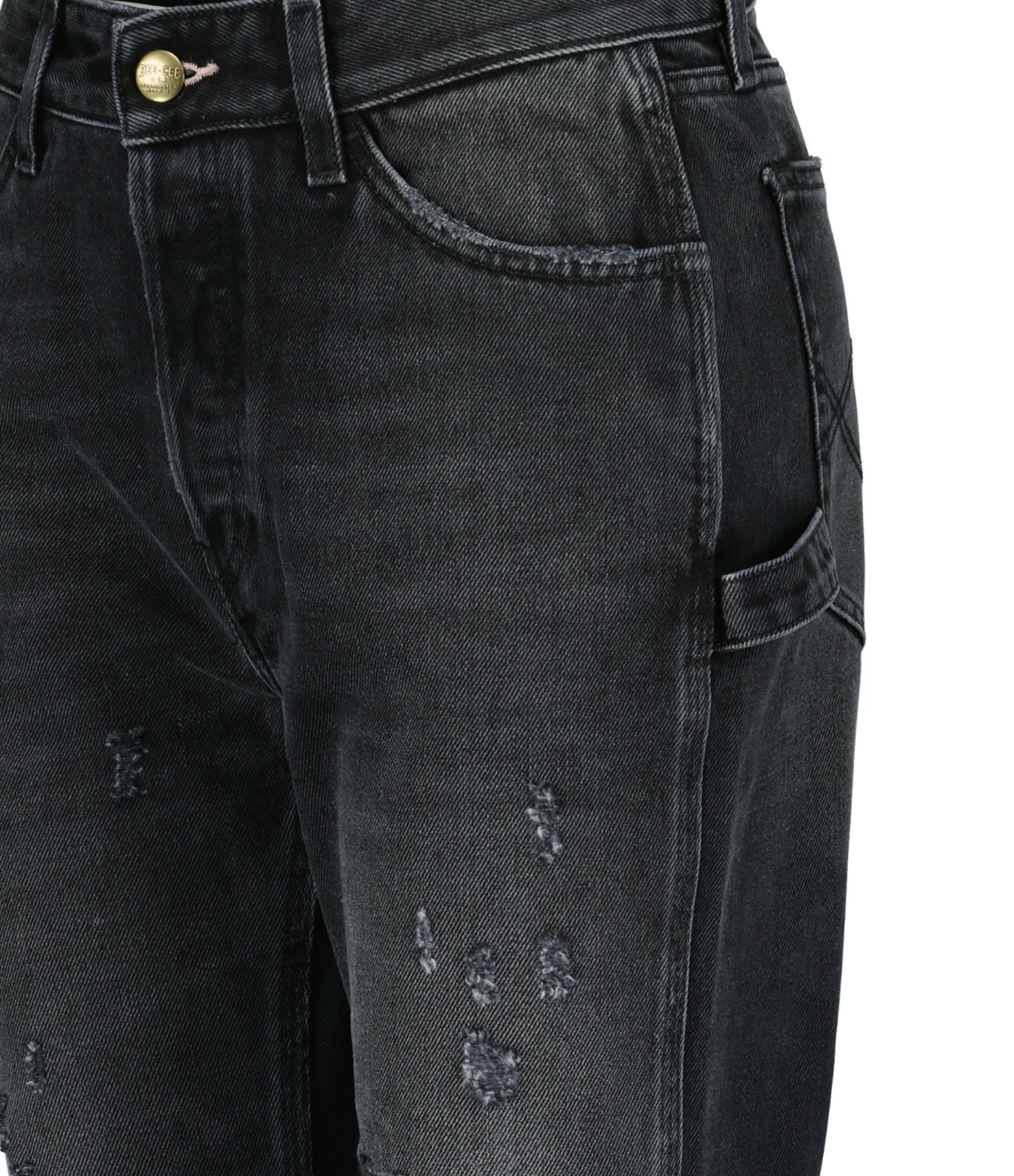 WASHINGTON DEE-CEE Jean Farmer Cropped Fit Regular Waist Denim Noir 2 WASHINGTON DEE-CEE Jean Farmer Cropped Fit Regular Waist Denim Noir - Image 2