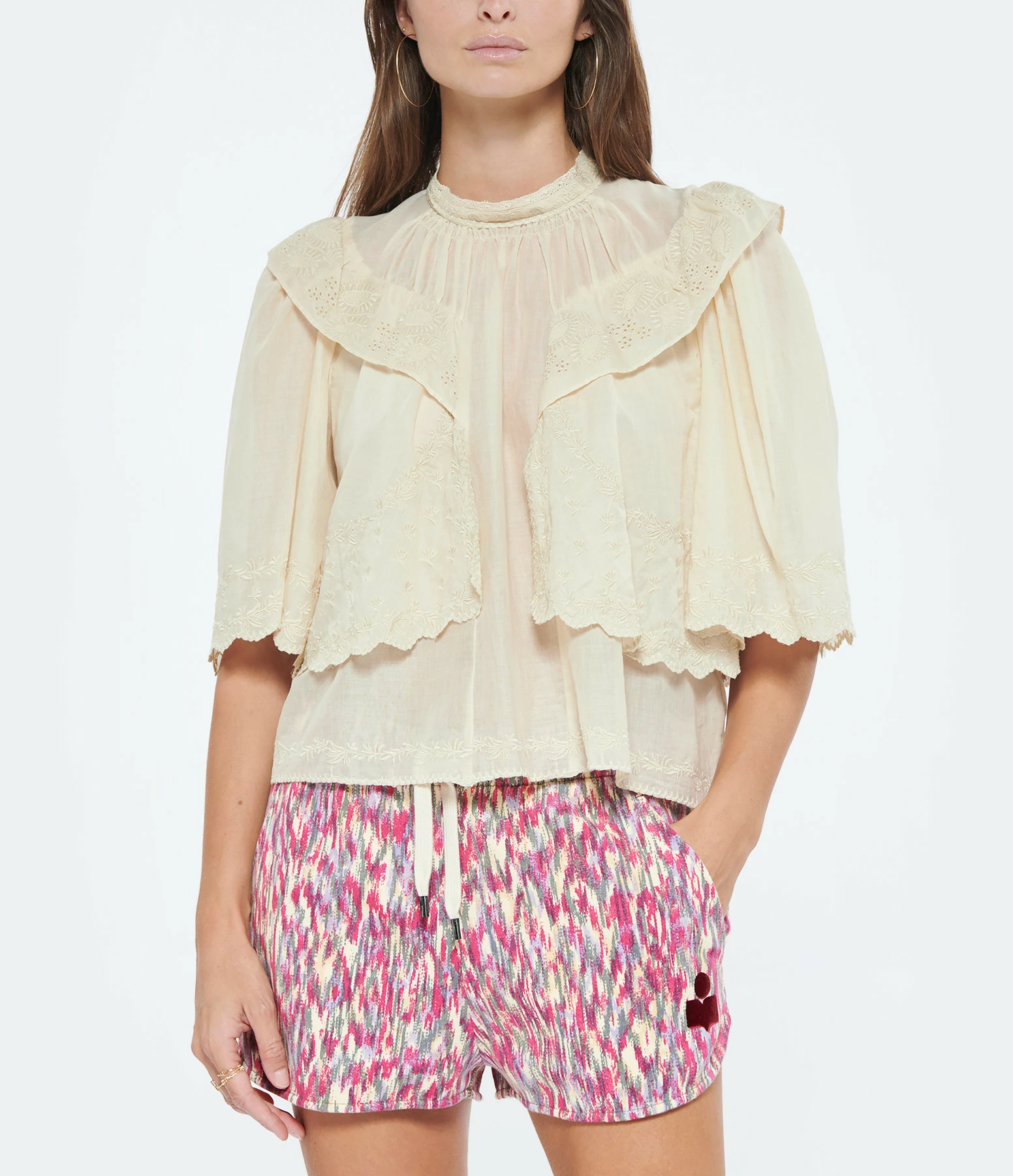 ISABEL MARANT ÉTOILE Short Mifikiae Coton Framboise 3 ISABEL MARANT ÉTOILE Short Mifikiae Coton Framboise - Image 3