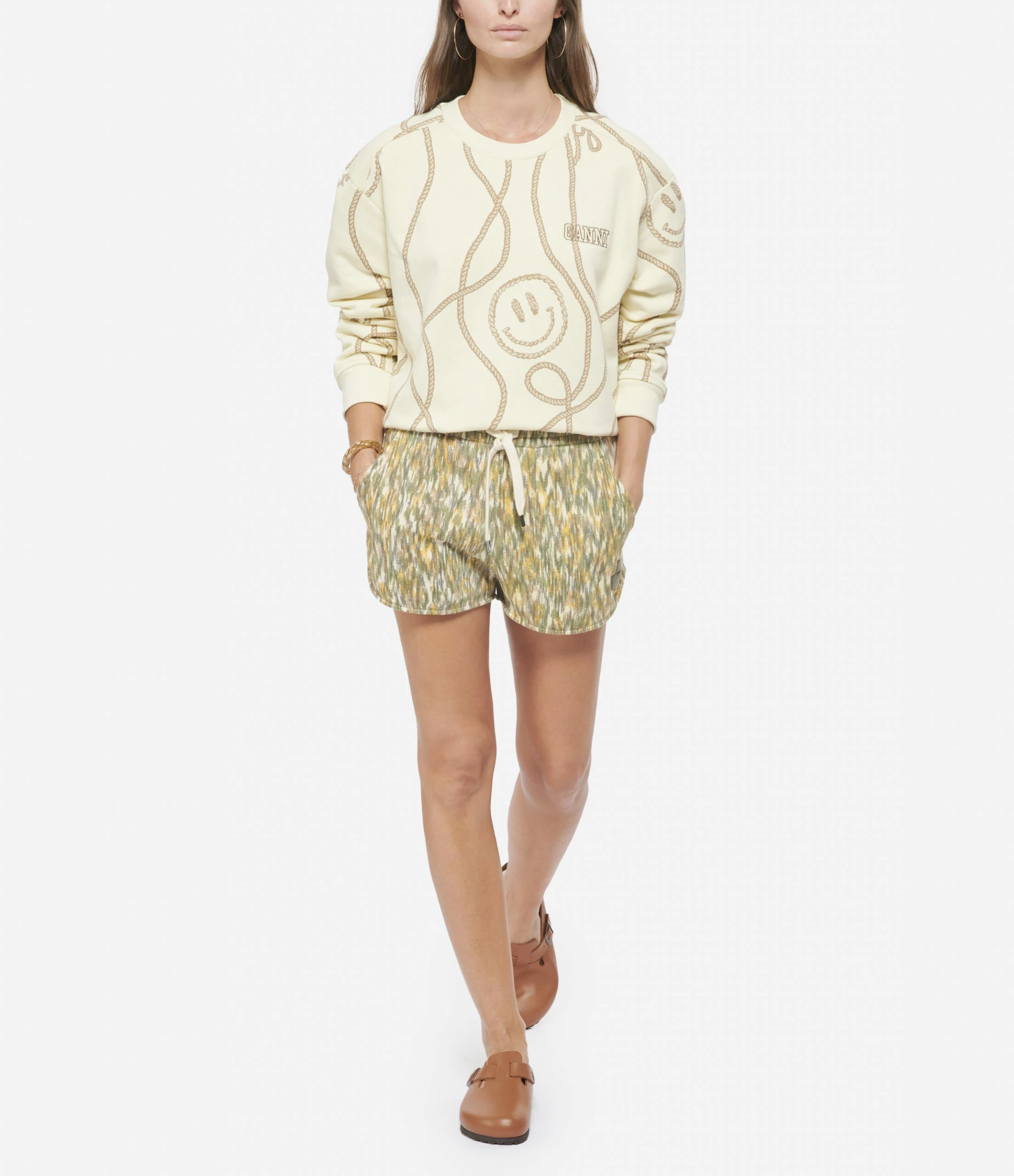 ISABEL MARANT ÉTOILE Short Mifikiae Coton Kaki 3 ISABEL MARANT ÉTOILE Short Mifikiae Coton Kaki - Image 3
