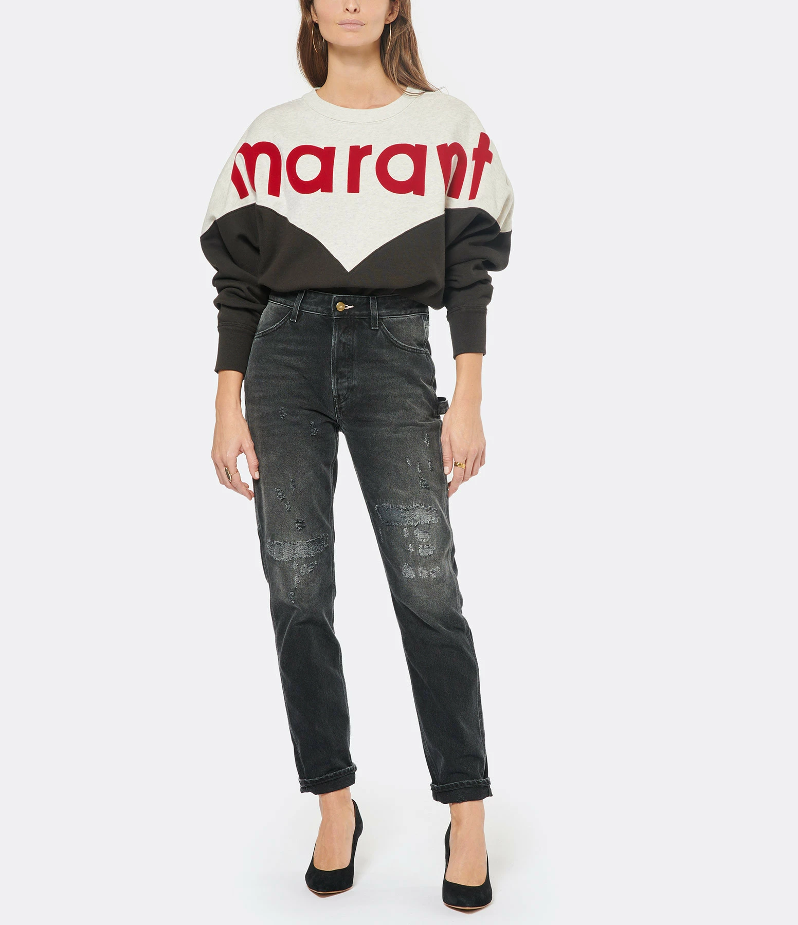 WASHINGTON DEE-CEE Jean Farmer Cropped Fit Regular Waist Denim Noir 3 WASHINGTON DEE-CEE Jean Farmer Cropped Fit Regular Waist Denim Noir - Image 3