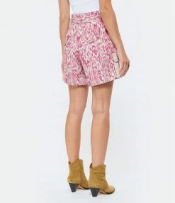 ISABEL MARANT ÉTOILE Short Kaloscoe Coton Imprimé Framboise -Boutique UGG unnamed file 3944