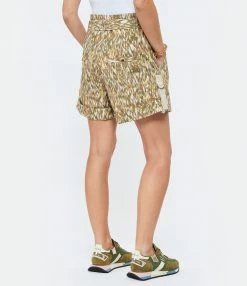 ISABEL MARANT ÉTOILE Short Kaloscoe Coton Imprimé Kaki -Boutique UGG unnamed file 3949