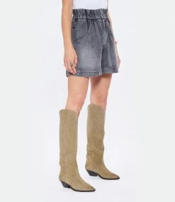 ISABEL MARANT ÉTOILE Short Titea Coton Gris -Boutique UGG unnamed file 3974