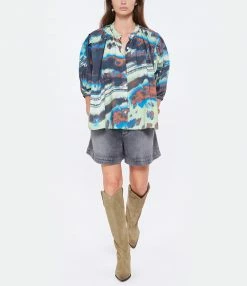 ISABEL MARANT ÉTOILE Short Titea Coton Gris -Boutique UGG unnamed file 3977