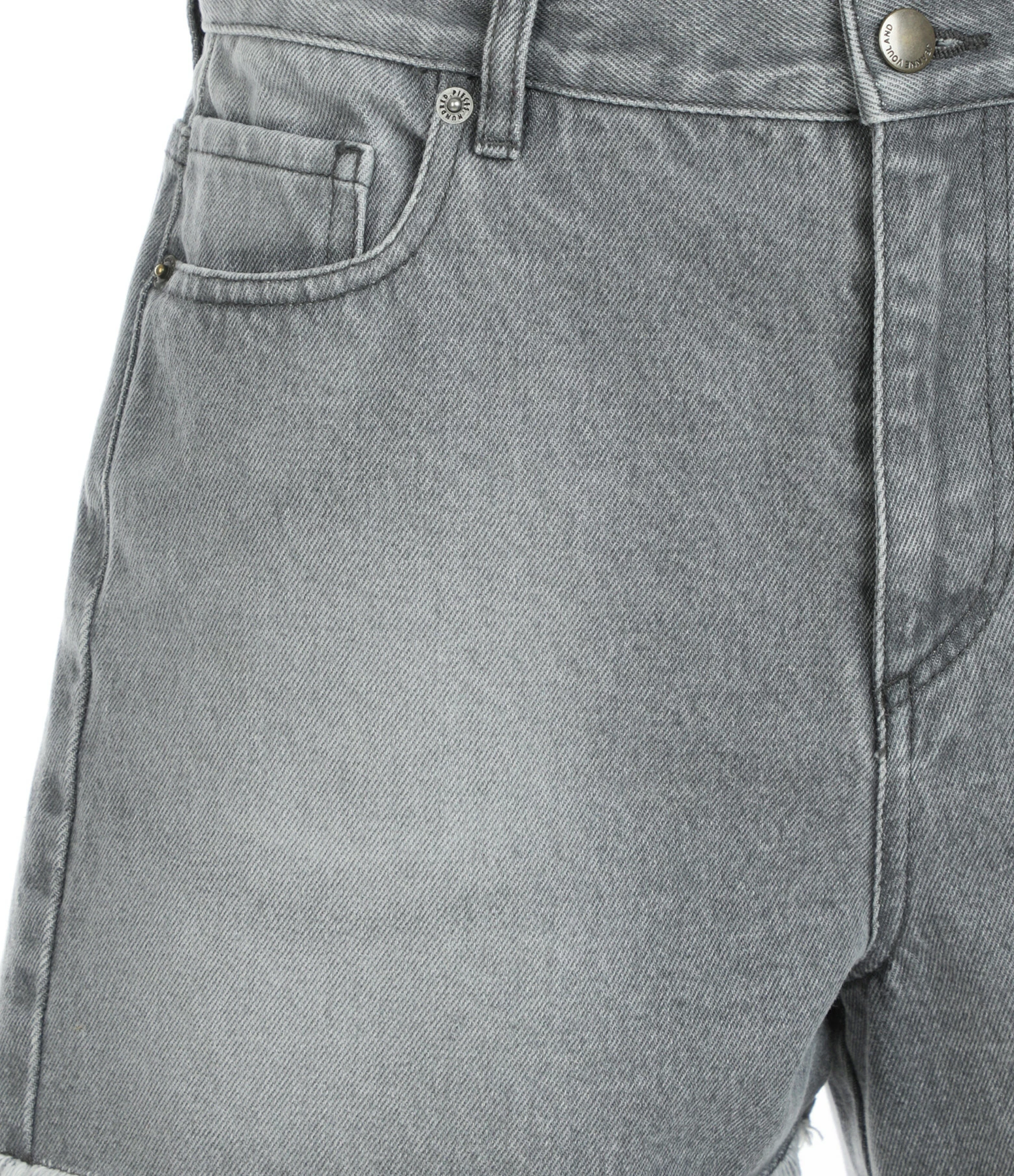 JEANNE VOULAND Short Heda Denim Gris Stone 2 JEANNE VOULAND Short Heda Denim Gris Stone - Image 2