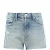 MOTHER Short The Tomcat Kick Fray Denim True Confession