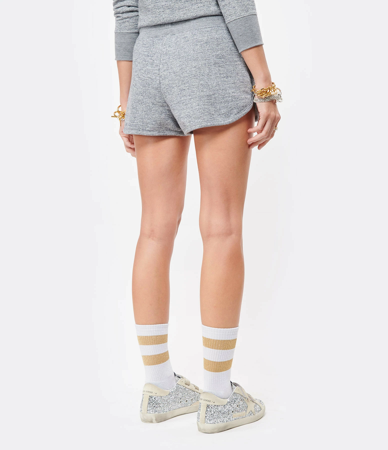 GOLDEN GOOSE Short Diana Coton Gris 5 GOLDEN GOOSE Short Diana Coton Gris - Image 5