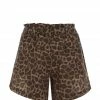 JEANNE VOULAND Short Furcy Lin Imprimé Léopard