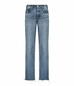 MOUSSY VINTAGE Jean Sawdust Straight Denim Bleu