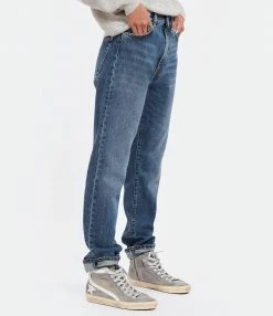 LOULOU STUDIO Jean Wular Droit Coton Bleu Délavé 11 LOULOU STUDIO Jean Wular Droit Coton Bleu Délavé -Boutique UGG unnamed file 449