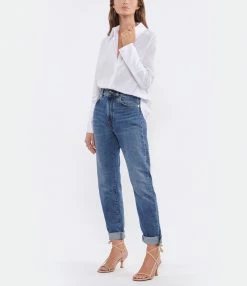 LOULOU STUDIO Jean Wular Droit Coton Bleu Délavé 15 LOULOU STUDIO Jean Wular Droit Coton Bleu Délavé -Boutique UGG unnamed file 453