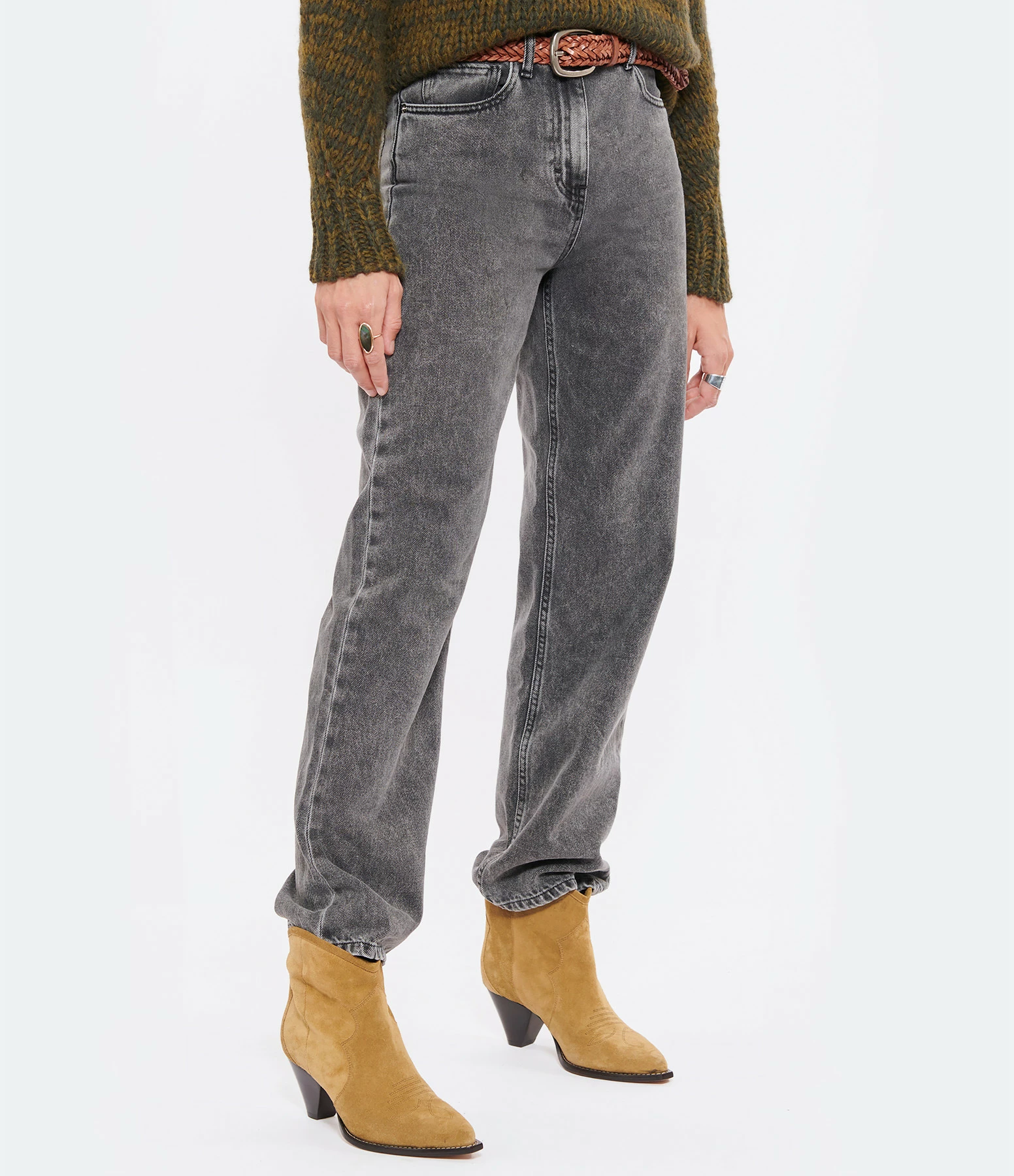 IRO Jean Vaufre Coton Gris Stone 3 IRO Jean Vaufre Coton Gris Stone - Image 3