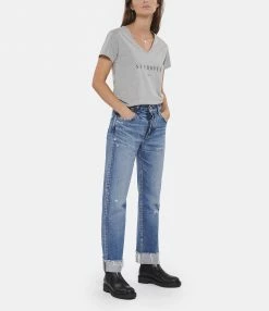 MOUSSY VINTAGE Jean Franconia Straight Denim Bleu -Boutique UGG unnamed file 495
