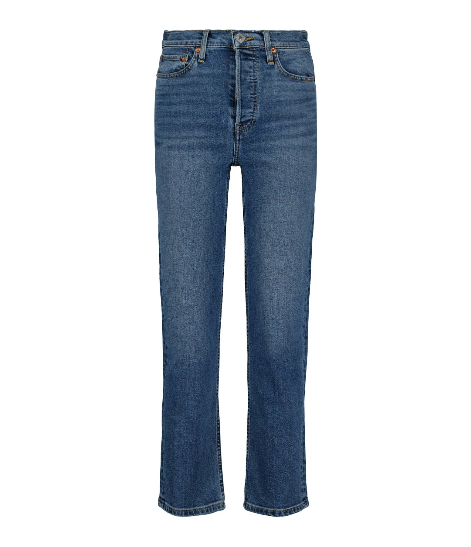 RE/DONE Jean 70s Stove Pipe Denim Bleu 1 RE/DONE Jean 70s Stove Pipe Denim Bleu