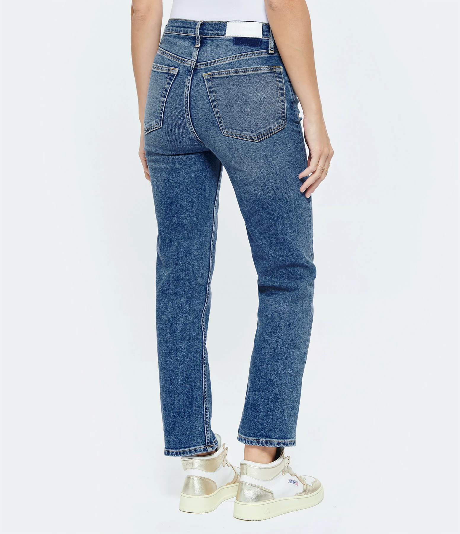 RE/DONE Jean 70s Stove Pipe Denim Bleu 5 RE/DONE Jean 70s Stove Pipe Denim Bleu - Image 5