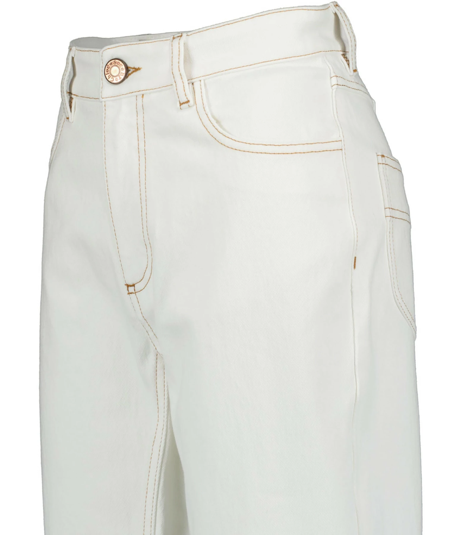 SEE BY CHLOE Jean Denim Coton Blanc 2 SEE BY CHLOE Jean Denim Coton Blanc - Image 2