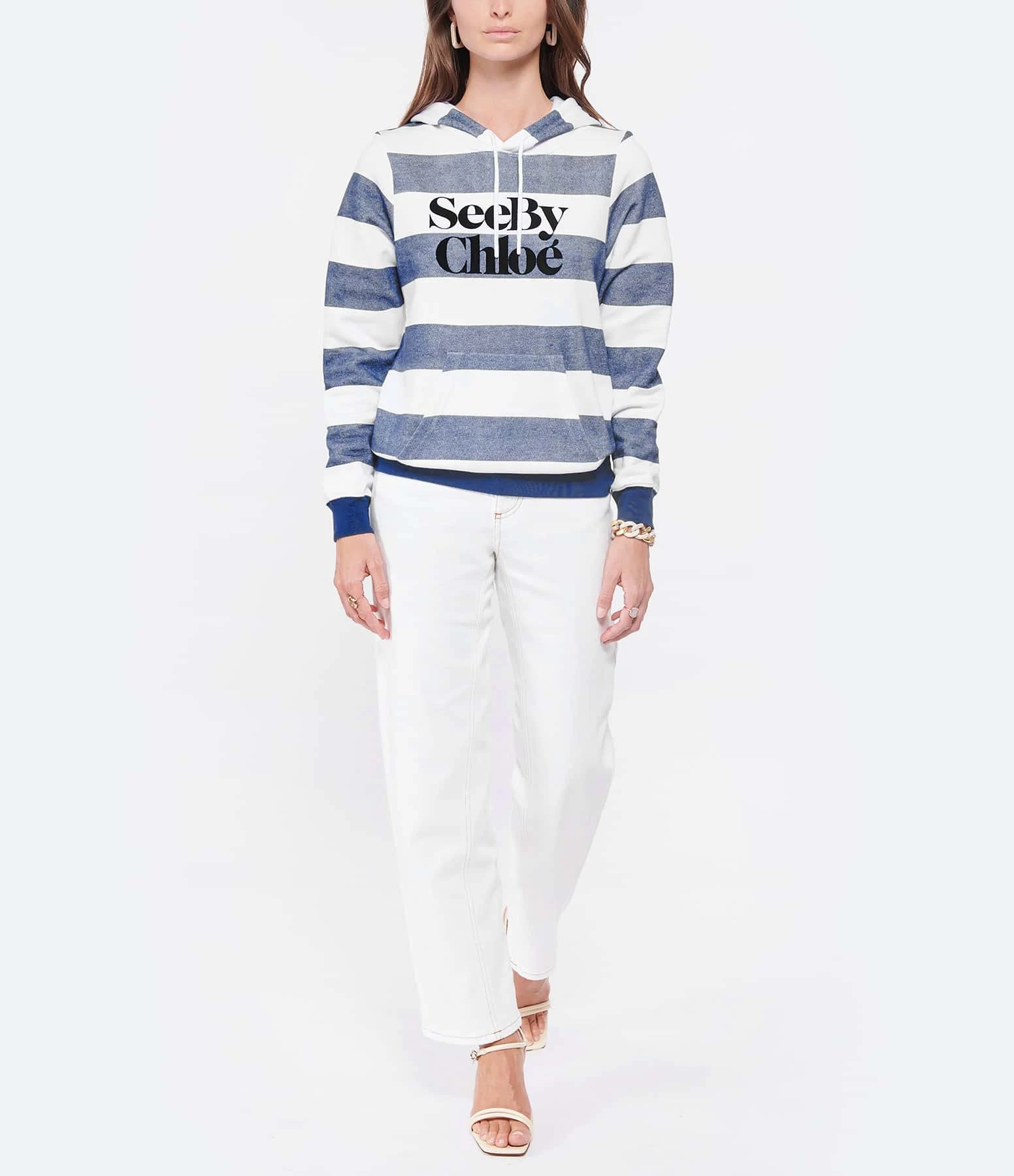 SEE BY CHLOE Jean Denim Coton Blanc 3 SEE BY CHLOE Jean Denim Coton Blanc - Image 3
