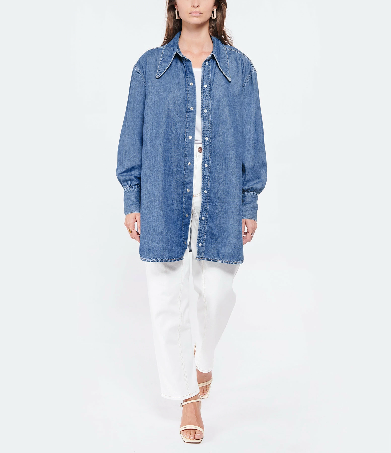 SEE BY CHLOE Jean Denim Coton Blanc 6 SEE BY CHLOE Jean Denim Coton Blanc - Image 6