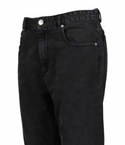 Alternative view of ISABEL MARANT ÉTOILE Jean Neasr Coton Noir Délavé
