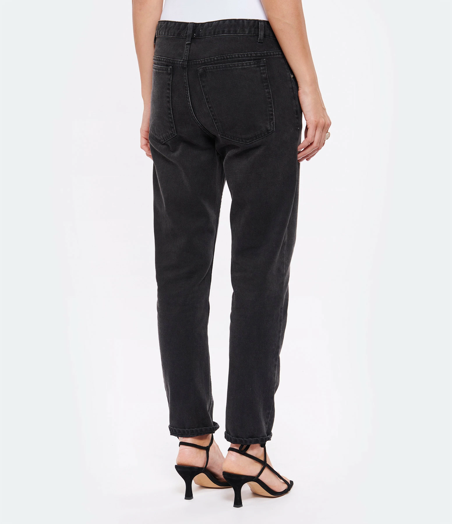 ISABEL MARANT ÉTOILE Jean Neasr Coton Noir Délavé 5 ISABEL MARANT ÉTOILE Jean Neasr Coton Noir Délavé - Image 5