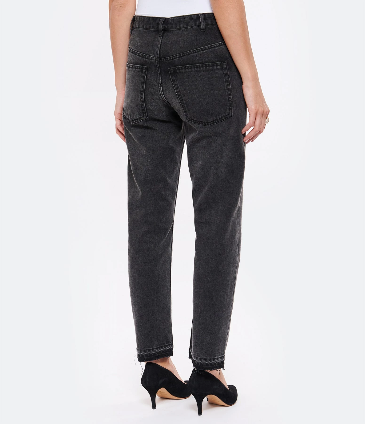 ISABEL MARANT ÉTOILE Jean Belden Coton Noir Délavé 5 ISABEL MARANT ÉTOILE Jean Belden Coton Noir Délavé - Image 5