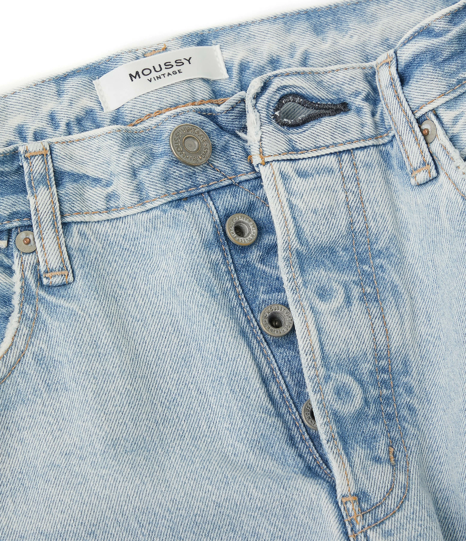 MOUSSY VINTAGE Jean Naval Tapered Denim Bleu Clair 2 MOUSSY VINTAGE Jean Naval Tapered Denim Bleu Clair - Image 2