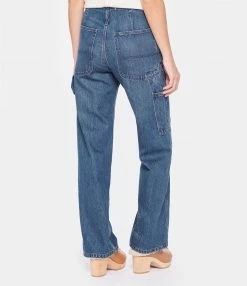 LAURENCE BRAS Jean Carpenter Droit Coton Bleu -Boutique UGG unnamed file 577