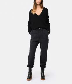 ROSEANNA Jean Bloom Coton Crinkle Noir 7 ROSEANNA Jean Bloom Coton Crinkle Noir -Boutique UGG unnamed file 595