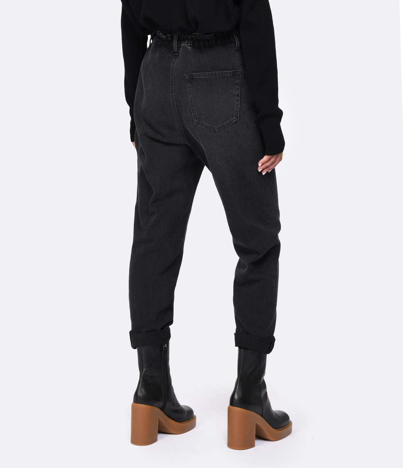ROSEANNA Jean Bloom Coton Crinkle Noir 5 ROSEANNA Jean Bloom Coton Crinkle Noir - Image 5
