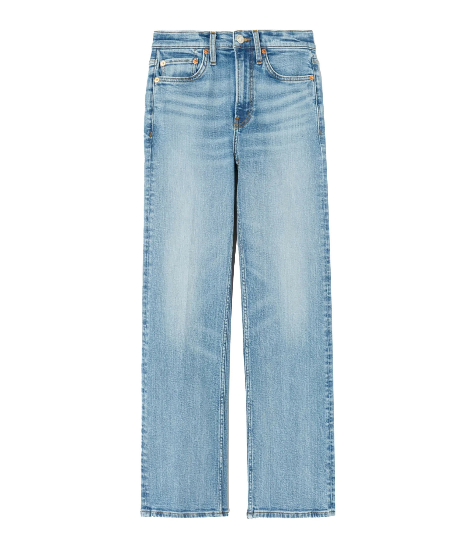 RE/DONE Jean 70s Crop Boot Denim Bleu Délavé 1 RE/DONE Jean 70s Crop Boot Denim Bleu Délavé