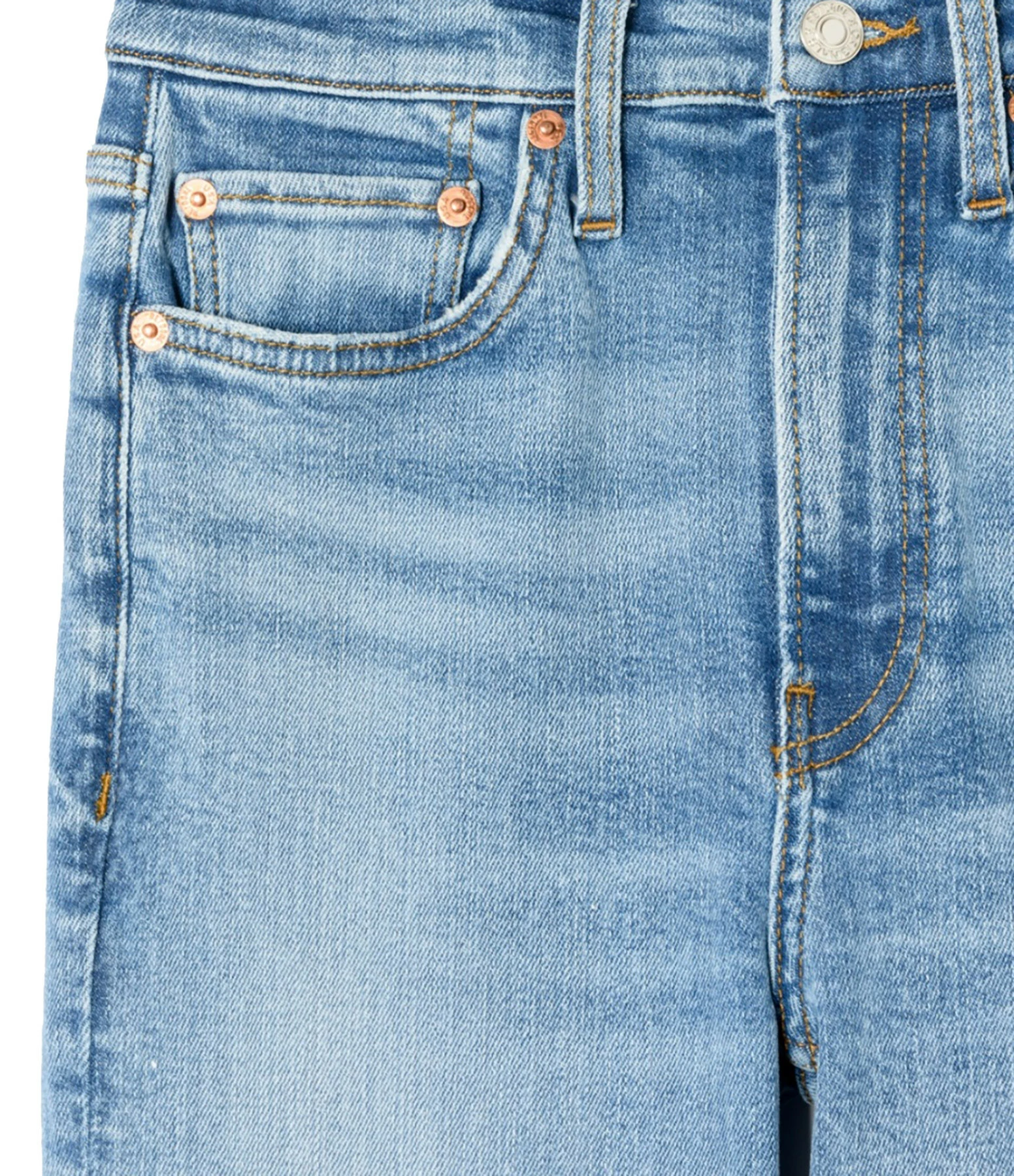 RE/DONE Jean 70s Crop Boot Denim Bleu Délavé 2 RE/DONE Jean 70s Crop Boot Denim Bleu Délavé - Image 2